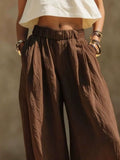 Full Size Elastic Waistband Wide Leg Pants Plus Size thumbnail 14