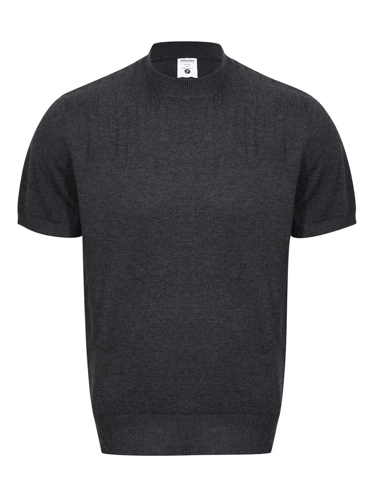 Men's Mock Neck Short Sleeve Knit Top
