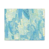 Abstract Aqua Brushstroke Canvas Print — Coastal Blue Wall Art thumbnail 4