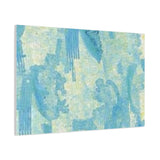 Abstract Aqua Brushstroke Canvas Print — Coastal Blue Wall Art thumbnail 86