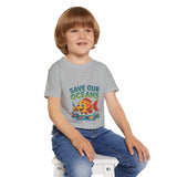 Save Our Oceans Toddler T-Shirt — Cute Fish Environmental Shirt for Kids thumbnail 9