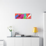 Abstract Rainbow Brushstrokes Matte Canvas Wall Art — Vibrant Stretched 1.25" thumbnail 69