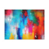 Vibrant Abstract Color Splash Matte Canvas Print thumbnail 14