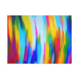 Abstract Rainbow Waves Matte Canvas Print — Vibrant Colorful Wall Art thumbnail 14