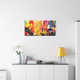 Abstract Color Splash Canvas Print - Vibrant Stretched Matte Wall Art thumbnail 75