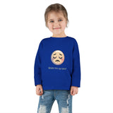 Toddler Long Sleeve Tee — 'Wake Me Up Later' Sleepy Emoji Kids Shirt thumbnail 16
