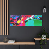 Abstract Neon Splash Matte Canvas Print — Vibrant Colorful Stretched Wall Art thumbnail 94