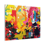 Abstract Color Splash Canvas Print - Vibrant Stretched Matte Wall Art thumbnail 62