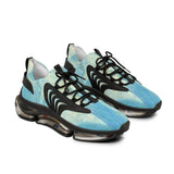 Mesh Sneakers — Aqua Tie-Dye Athletic Shoes for Men thumbnail 2
