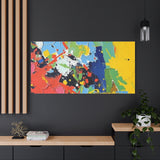Abstract Color Splash Matte Canvas — Stretched Wall Art thumbnail 97