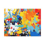 Abstract Splash Colorful Matte Canvas Wall Art – Vibrant Modern Stretched Print thumbnail 18