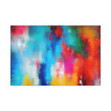 Vibrant Abstract Color Splash Matte Canvas Print thumbnail 16