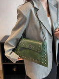 Studded Flap Chain Shoulder Bag thumbnail 8