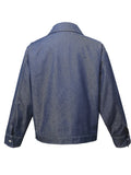 Men's Snap Down Long Sleeve Denim Jacket thumbnail 2