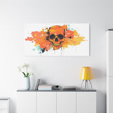 Skull Art Canvas Print – Vibrant Paint-Splash Skull Wall Decor thumbnail 84