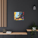 Abstract Color Splash Matte Canvas Print — Modern Stretched Wall Art thumbnail 58