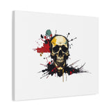 Skull Splash Art Canvas — Grunge Skull Wall Decor, Edgy Gothic Home Accent thumbnail 41