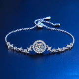 1 Carat Moissanite 925 Sterling Silver Bracelet thumbnail 4