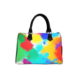 Abstract Art Barrel Type Handbag – Canvas & PU Leather Printed Handbag thumbnail 8