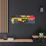 Abstract Color Splash Matte Canvas Print — Modern Stretched Wall Art thumbnail 82
