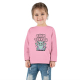 Toddler Tee — "Tiny Terror" Cute Monster Long-Sleeve Shirt thumbnail 25