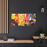 Abstract Color Splash Canvas Print - Vibrant Stretched Matte Wall Art thumbnail 85