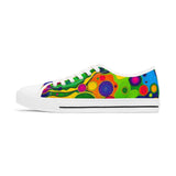 Colorful Retro Bubble Women's Low Top Sneakers thumbnail 2