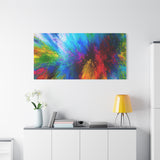 Abstract Color Explosion Matte Canvas Print thumbnail 96