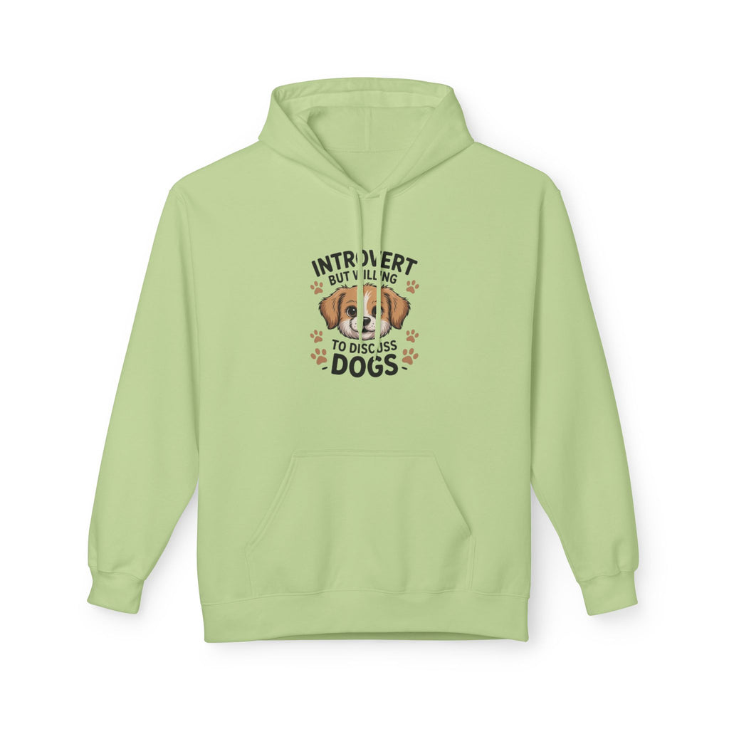 Introvert But Willing To Discuss Dogs Hoodie — Cute Dog Lover Pullover