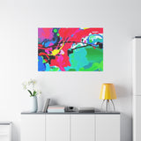Abstract Neon Splash Matte Canvas Print — Vibrant Colorful Stretched Wall Art thumbnail 87