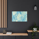 Abstract Aqua Brushstroke Canvas Print — Coastal Blue Wall Art thumbnail 73