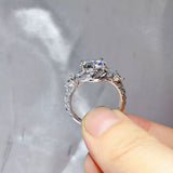 3 Carat 925 Sterling Silver Moissanite Ring thumbnail 5