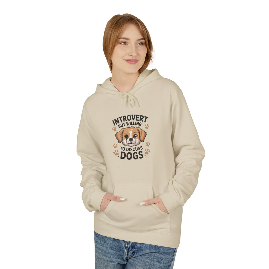 Introvert But Willing To Discuss Dogs Hoodie — Cute Dog Lover Pullover