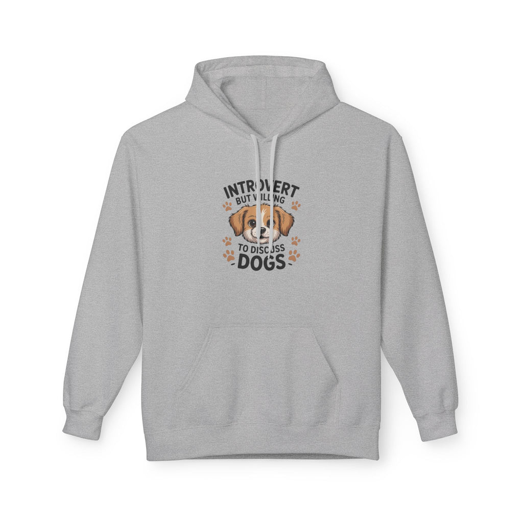 Introvert But Willing To Discuss Dogs Hoodie — Cute Dog Lover Pullover