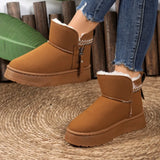 Suede Ankle Boots with Decorative Strap thumbnail 4