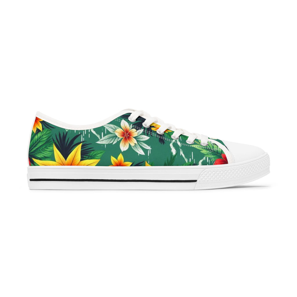 Tropical Floral Women's Low Top Sneakers