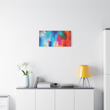 Vibrant Abstract Color Splash Matte Canvas Print thumbnail 57