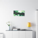 Abstract Green Brushstroke Canvas Print thumbnail 57