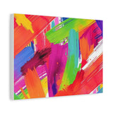 Abstract Rainbow Brushstrokes Matte Canvas Wall Art — Vibrant Stretched 1.25" thumbnail 27