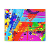 Abstract Color Splash Canvas Print — Vibrant Modern Wall Art thumbnail 4
