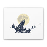 Howling Wolf Moon Matte Canvas Wall Art — Stretched 1.25" thumbnail 2