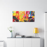 Abstract Color Splash Canvas Print - Vibrant Stretched Matte Wall Art thumbnail 84