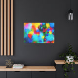 Abstract Rainbow Splash Matte Canvas Print thumbnail 73