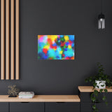 Abstract Rainbow Splash Matte Canvas Print thumbnail 61