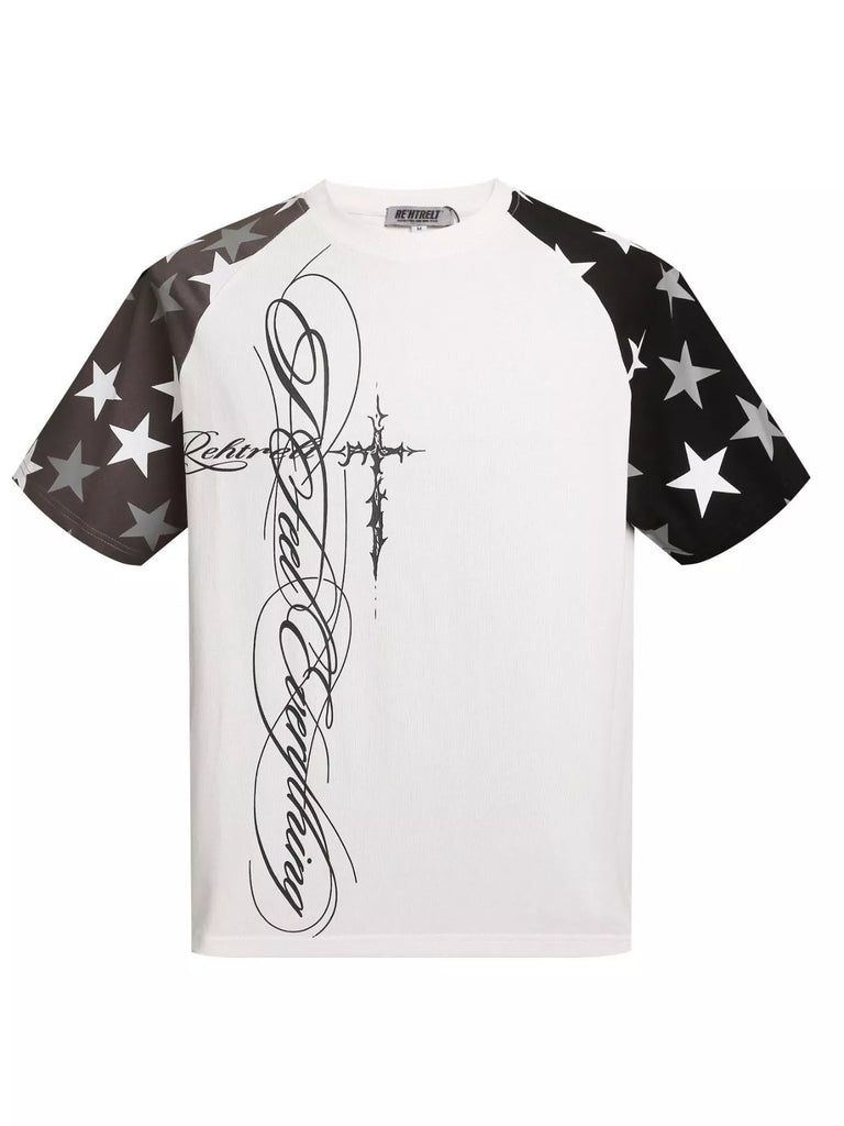 Men's Star Raglan Sleeve T-Shirt