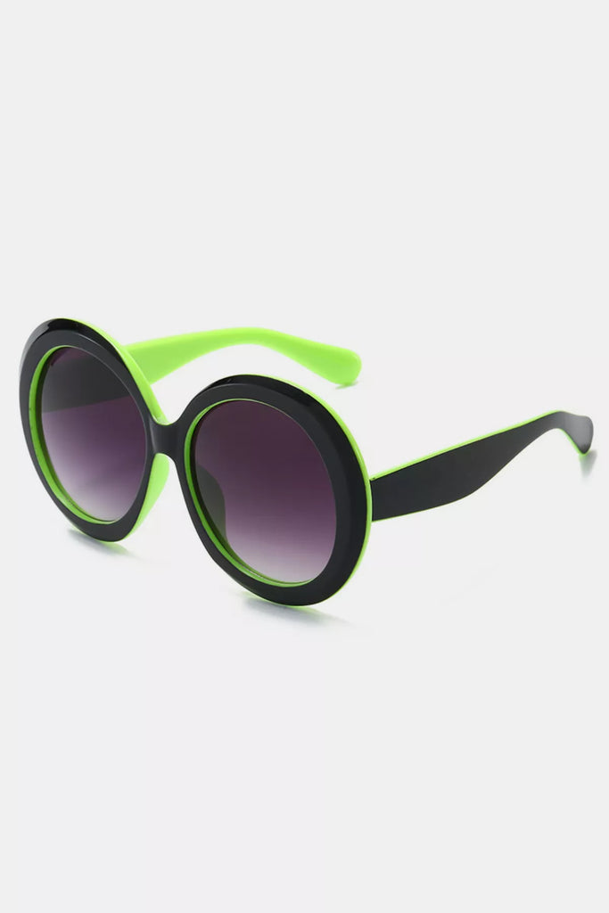 Oversized Round Frame Fashion Sunglasses