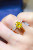 2 Carat Moissanite 925 Sterling Silver Ring thumbnail 2