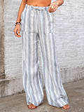 Full Size Striped Wide-Leg Pants Plus Size thumbnail 4