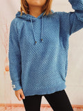 Drawstring Long Sleeve  Hooded Sweater thumbnail 14