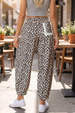 Leopard Print Ankle-Length Elastic Waist Pants thumbnail 6